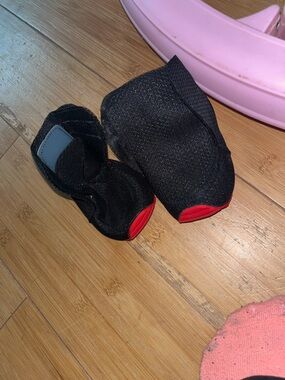 Black and Red Dog Booties - Protective Paw Covers